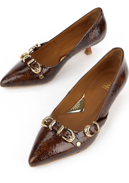, Kadın Hakiki Deri Ayakkabı 1531050Z26104802K Acı Kahve indirimleri