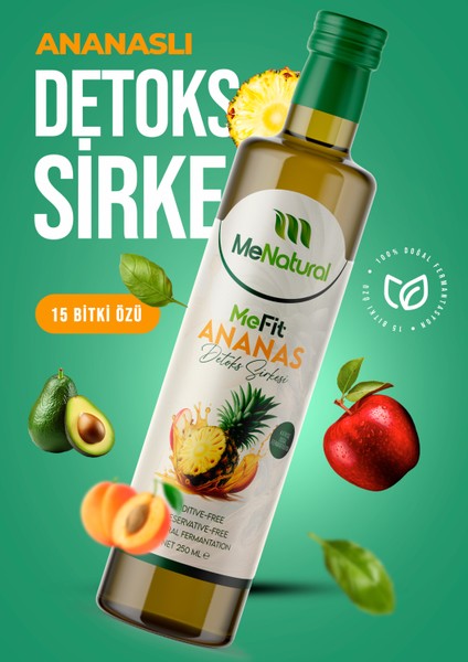 Mefit Ananaslı Detoks Sirke - %100 Doğal Fermente - Ananas Detox Sirkesi - Ödem Atan Yağ Yakımı Destekleyici - DiyetZayıflamaya Yardımcı Şişkinlik Önleme fiyatları