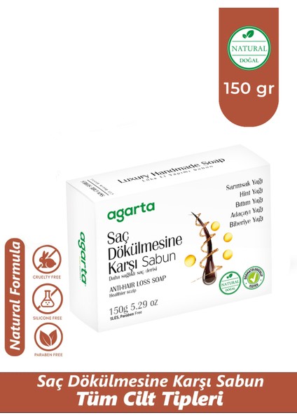 Doğal Saç Dökülmesi Sabunu 150 Gr