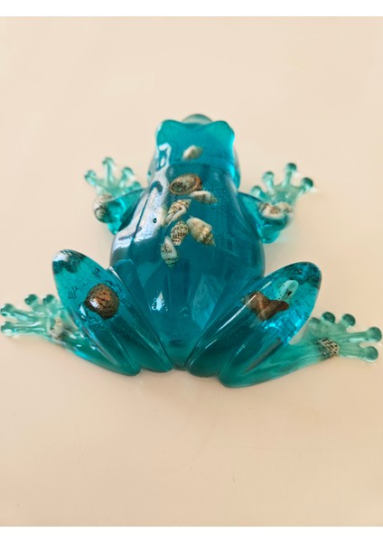 Hediyelik El Yapımı Epoksi Sevimli Kurbağa