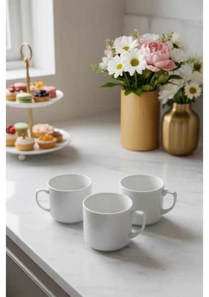 Times Espresso Americano Kahve Fincan Kupası 3'lü Set 200 ml 7 cm fiyatları