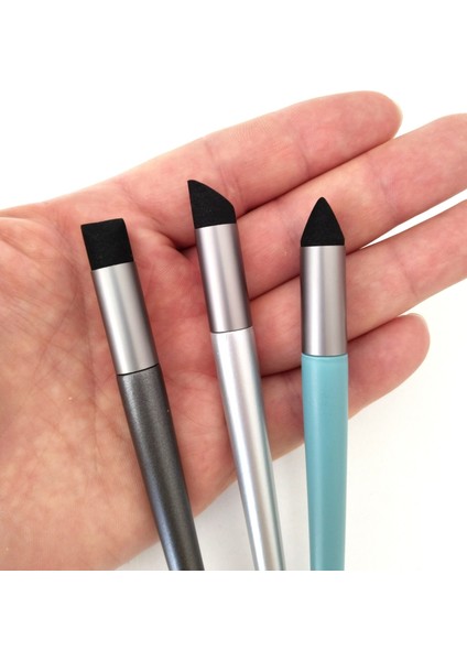 Sünger Vurgulayıcı, Detay Gölgeleme, Kara Kalem Silgi, Pastel Tonlama, Yıkanabilir-Set 3'lü