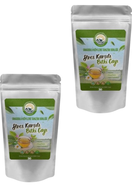 Anadolu Köyleri Tanzim Birliği Stres Karşıtı 3X30'LU Bitki Çayı fırsatları
