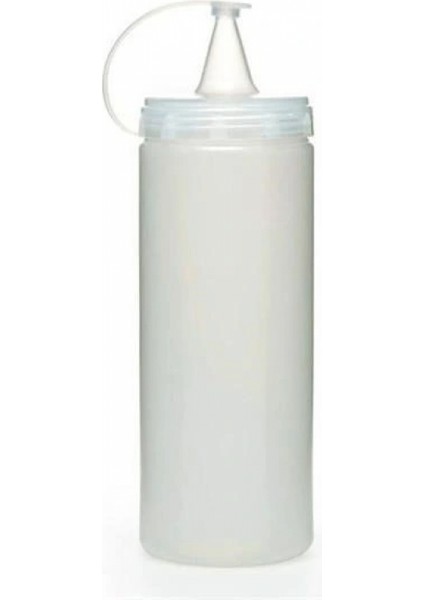 Şeffaf Kapaklı Sızdırmaz Yağlık Sosluk Şişesi Plastik Yağdanlık 400 ml AP-9028