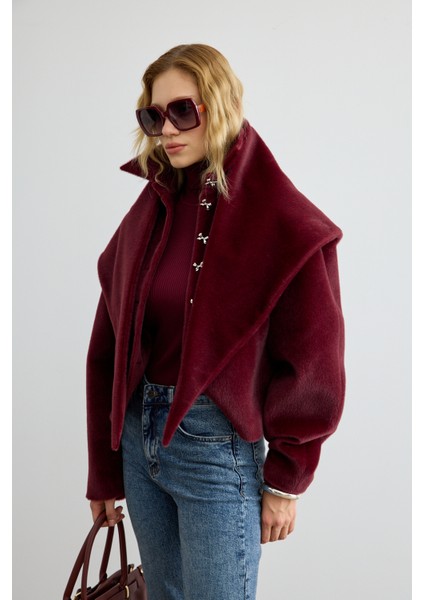 Belden Oturtmalı Atkılı Fox Kaban Bordo fırsatları