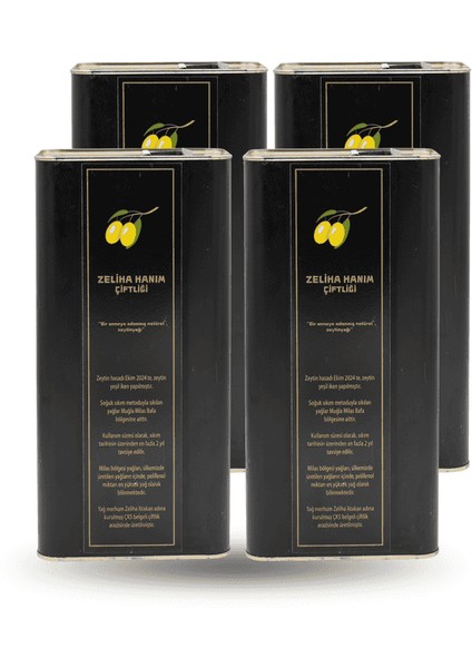 5 Lt Naturel Sızma Zeytinyağı x 4 Ad.( Toplam: 20 Lt )