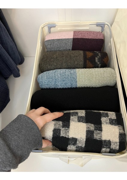 1 Adet 45X30X20 Çelik Çerçeveli Katlanabilir Dolap Içi Raf Düzenleyici Saklama Kutusu Organizer modelleri