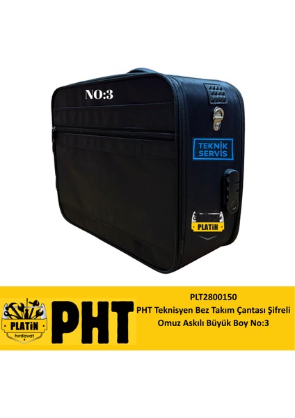 Teknisyen Bez Takım Çantası Şifreli Omuz Askılı Büyük Boy No:3 PLT2800150 modelleri