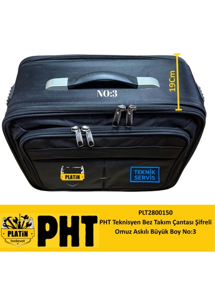 Teknisyen Bez Takım Çantası Şifreli Omuz Askılı Büyük Boy No:3 PLT2800150 fırsatları