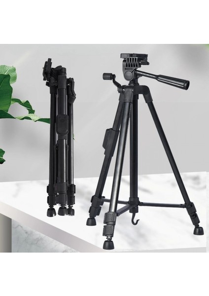 Telefon ve Fotoğraf Makinası Takılabilen Bluetooth Kumandalı 146 cm Tripod