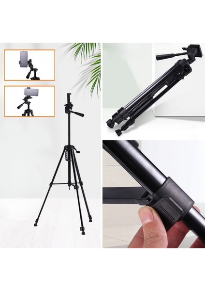 Telefon ve Fotoğraf Makinası Takılabilen Bluetooth Kumandalı 146 cm Tripod indirimleri