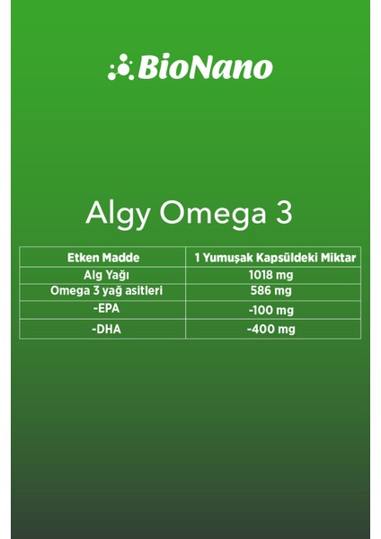 2 Kutu Omega 3 (Yüksek Dha) modelleri