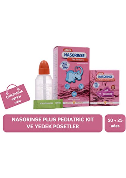 Nasorinse Plus Pediatric 50 Adet Nazal Yıkama Poşeti Hyaluronic Acid İçerir fırsatları