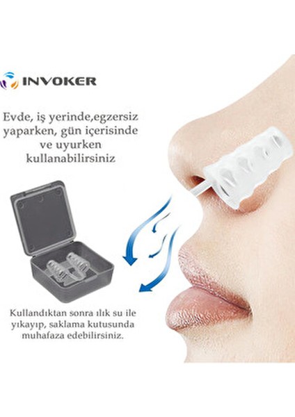 Burun Klipsi Manyetik Şeffaf Hafif ve Dayanıklı Kullanım Kolaylığı 1 Adet