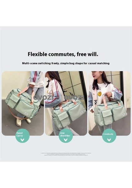 Ovozı 50*28*21CM Unisex Büyük Kapasiteli Spor Spor Çantası Seyahat Çantası (Yurt Dışından) indirimleri