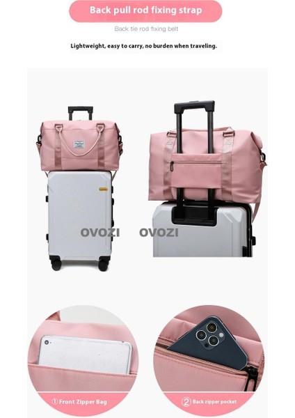 Ovozı 48*30*16CM Unisex Büyük Kapasiteli Spor Spor Çantası Seyahat Çantası (Yurt Dışından) modelleri