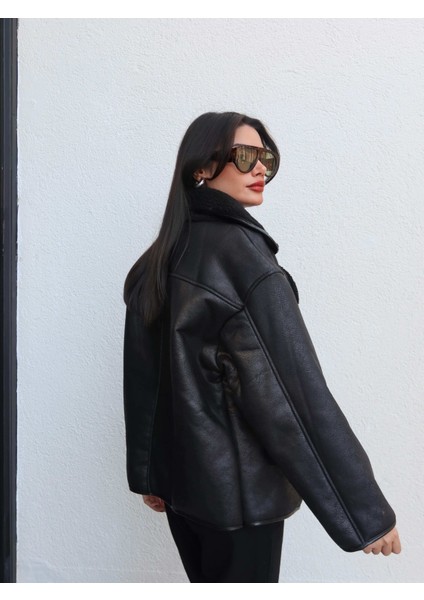 Siyah Düğmeli Süet Ceket indirimleri