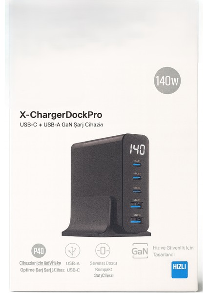 140W Gan Teknoloji 5 Port Pd Hızlı Şarj Cihazı Macbook Iphone Uyumlu Şarj Aleti fiyatları