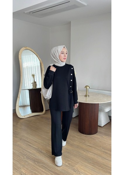 Çıt Çıt Detaylı Oysho Takım-Siyah indirimleri