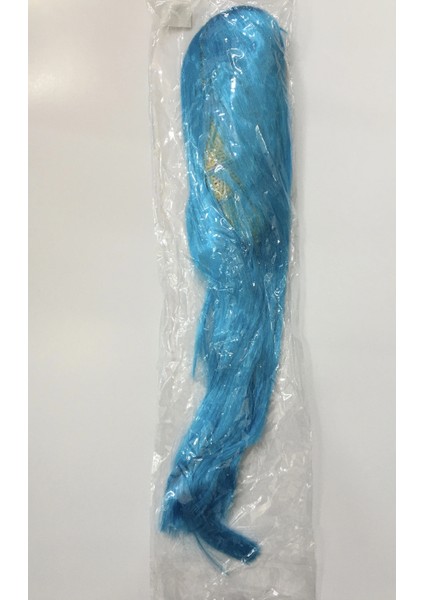 Açık Mavi Renk Uzun Düz Parti Peruğu (4887) fiyatları