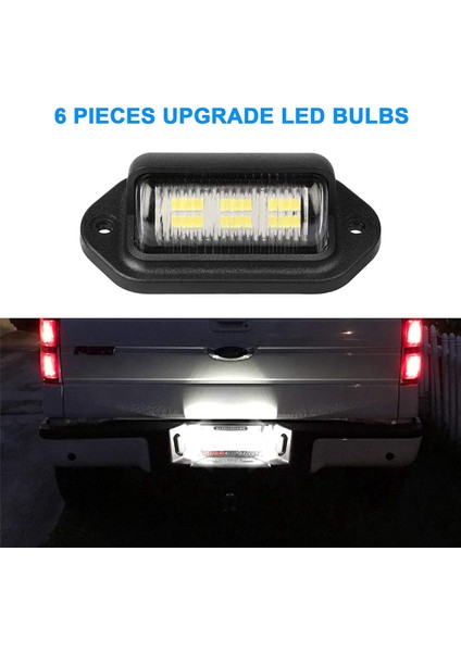 6pcs 12V LED Numara Plaka Plaka Işığı Otomobil Tekneleri Motosiklet Otomotiv Uçak Rv Kamyon Trailer Dış Lambalar (Yurt Dışından) modelleri