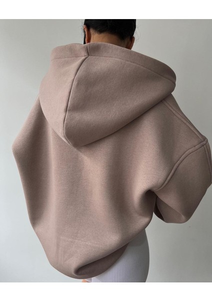 Kadınlar Için Sonbahar ve Kışlık Kapüşonlu Uzun Kollu V Yakalı Sweatshirt (Yurt Dışından) fiyatları
