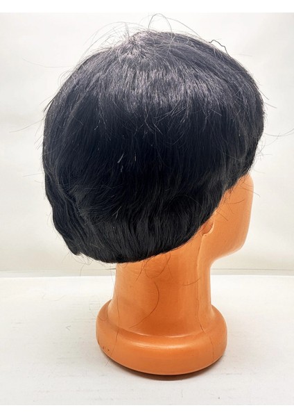 Siyah Renk Kısa Kesim İçi Astarlı Erkek Peruğu (4887) modelleri