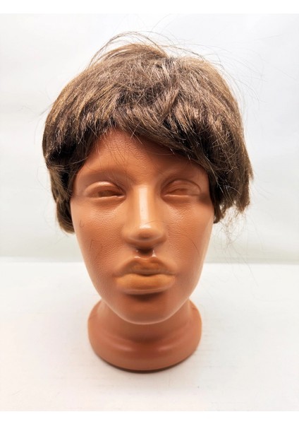 Kahve Renk Kısa Kesim İçi Astarlı Erkek Peruğu (4887) modelleri