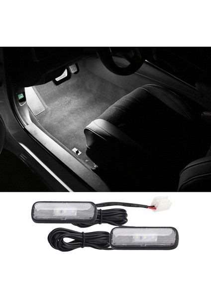 2pcs Araba Işığı LED Iç Atmosfer Işık Dekorasyon Lambası Ortam Ayak Işığı Honda Civic 10 2018-2020 Beyaz (Yurt Dışından) fırsatları