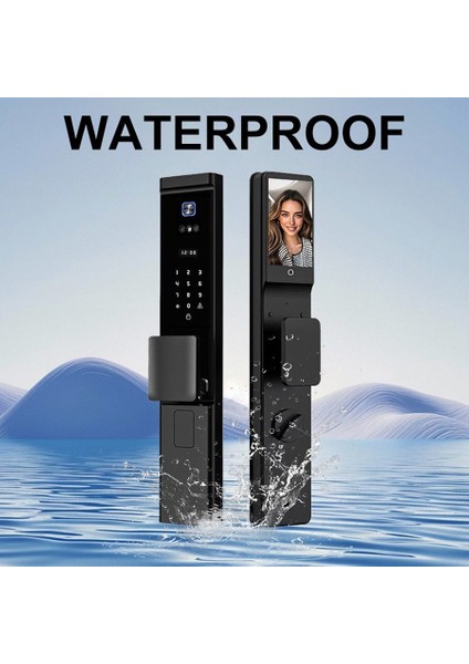 Akıllı Kapı Kilidi Yüz Tanıma, Parmak İzi, Şifre, Kart ve Uygulama fiyatları