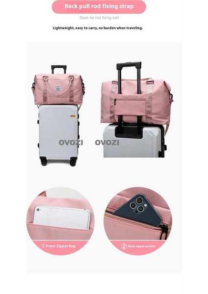 Ovozı 40*30*14CM Unisex Büyük Kapasiteli Spor Spor Çantası Seyahat Çantası (Yurt Dışından) modelleri