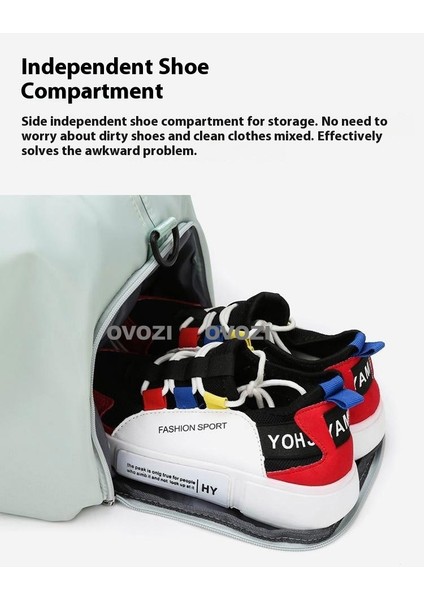 Ovozı 46*27*27CM Unisex Büyük Kapasiteli Spor Spor Çantası Seyahat Çantası (Yurt Dışından) modelleri