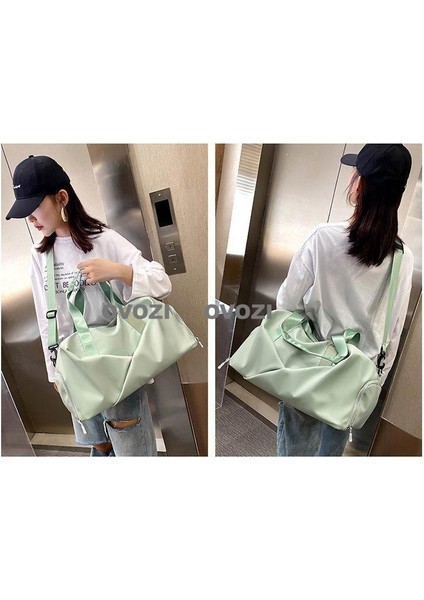Ovozı 40*23*22CM Unisex Büyük Kapasiteli Spor Spor Çantası Seyahat Çantası (Yurt Dışından) modelleri