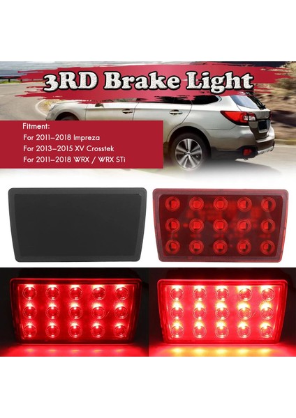 LED Arka Kuyruk Işık Tampon Fren Lambası Sis Lambası Subaru Xv Crosstek Impreza Wrx / Wrx Stı 84913-FG420 Siyah (Yurt Dışından) modelleri