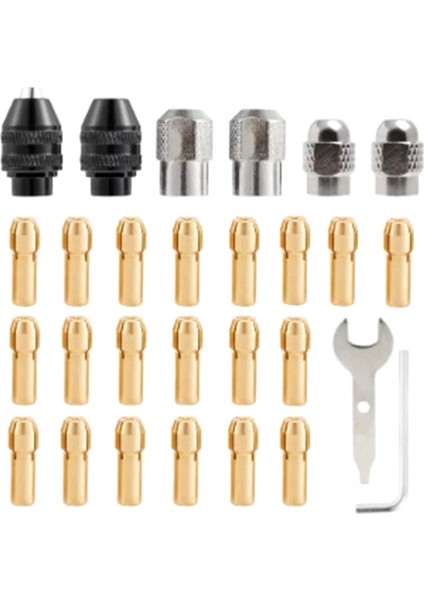 28 Parçalı Matkap Chuck Kiti Elektrikli Taşlama Parçaları Değiştirme 4486 Matkap Anahtarsız Matkap Tutma Kolu Döner Aracı (Yurt Dışından)