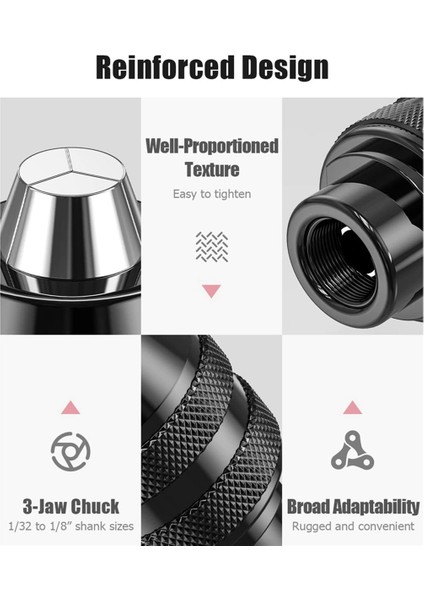 28 Parçalı Matkap Chuck Kiti Elektrikli Taşlama Parçaları Değiştirme 4486 Matkap Anahtarsız Matkap Tutma Kolu Döner Aracı (Yurt Dışından) modelleri