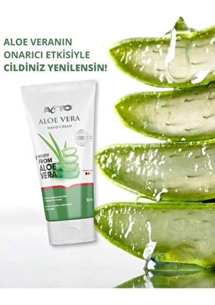 Aloe Vera El Kremi Kadınlar İçin Yoğun Nemlendirme 50 ml Doğal İçerik modelleri