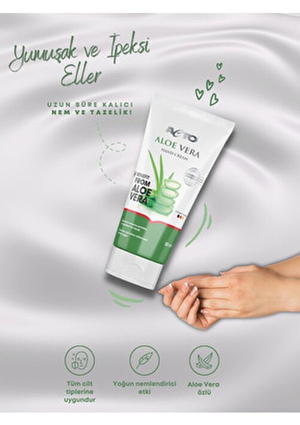 Aloe Vera El Kremi Kadınlar İçin Yoğun Nemlendirme 50 ml Doğal İçerik fırsatları