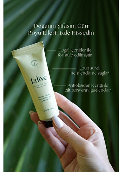 Doğal El Kremi Shea ve Kakao Yağı Özlü B Vitamini ile Yoğun Nemlendirme 50 ml