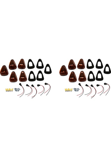10 Packs Kabin Markeri Işık Amber Lens Çatı Çalışma Işık/ford F150 F250 F350 F450 F550 F65 E150 1999-2016 (Yurt Dışından)