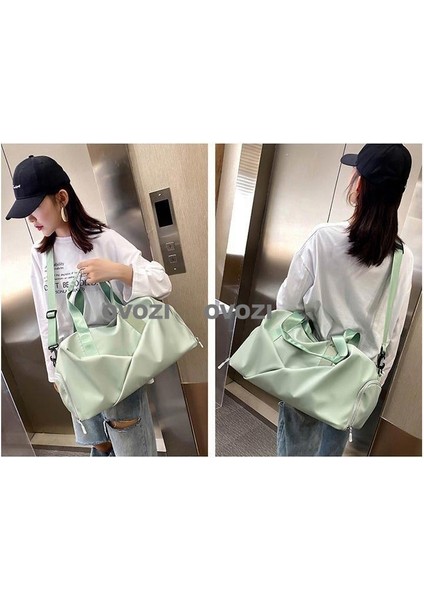 Ovozı 46*27*27CM Unisex Büyük Kapasiteli Spor Spor Çantası Seyahat Çantası (Yurt Dışından) indirimleri