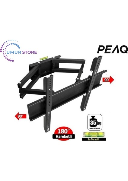 PQ32DAL04 32” Uydu Alıcılı Hdr D-Dual 32”- 55” Çift Kollu Hareketli LCD LED Tv Askı Aparatı fiyatları