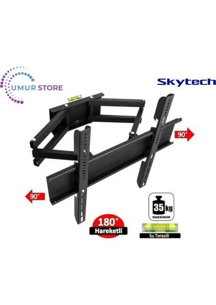55ST2104 55" Uydu Alıcılı Full Hd Android Smart 32”- 55” Çift Kollu Hareketli LCD LED Tv Askı Aparatı fiyatları
