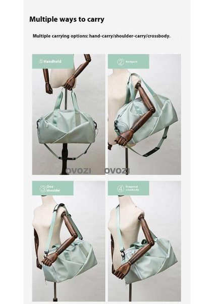 Ovozı 40*23*22CM Unisex Büyük Kapasiteli Spor Spor Çantası Seyahat Çantası (Yurt Dışından) indirimleri