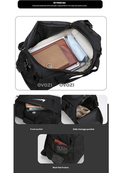 Ovozı Unisex Büyük Kapasiteli Spor Spor Çantası Seyahat Çantası (Yurt Dışından) indirimleri