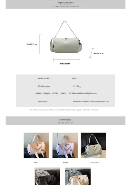 Ovozı Unisex Büyük Kapasiteli Spor Spor Çantası Seyahat Çantası (Yurt Dışından) modelleri