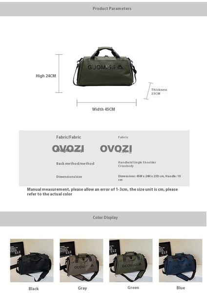 Ovozı Unisex Büyük Kapasiteli Spor Spor Çantası Seyahat Çantası (Yurt Dışından) fiyatları