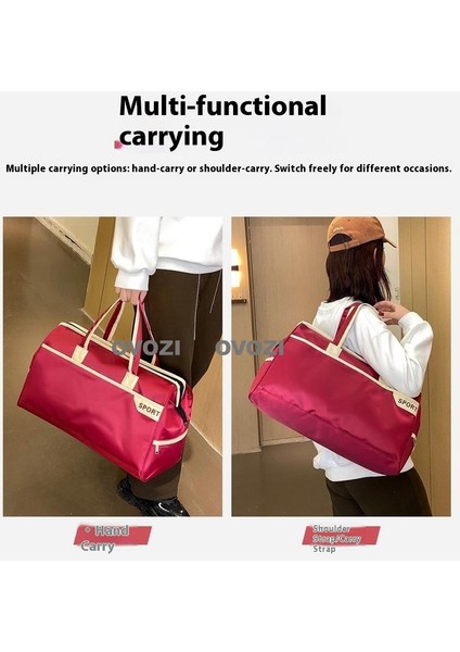 Ovozı Unisex Büyük Kapasiteli Spor Spor Çantası Seyahat Çantası (Yurt Dışından) modelleri