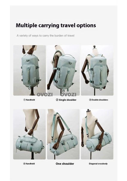 Ovozı Unisex Büyük Kapasiteli Spor Spor Çantası Seyahat Çantası (Yurt Dışından) modelleri