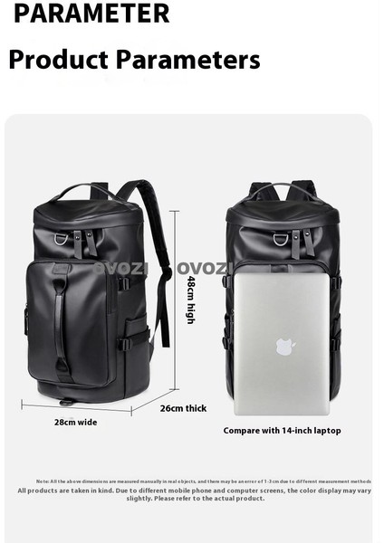 Ovozı Unisex Büyük Kapasiteli Spor Spor Çantası Seyahat Çantası (Yurt Dışından) fırsatları